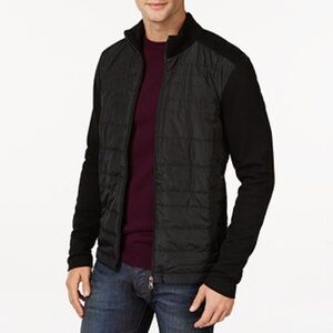 Boss Hugo Boss Black Men Pizzoli Quilted Zip-Front Sweater Jacket